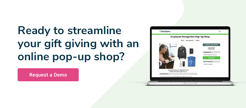 Ready to streamline your gift giving with an online pop-up shop? Request a demo.